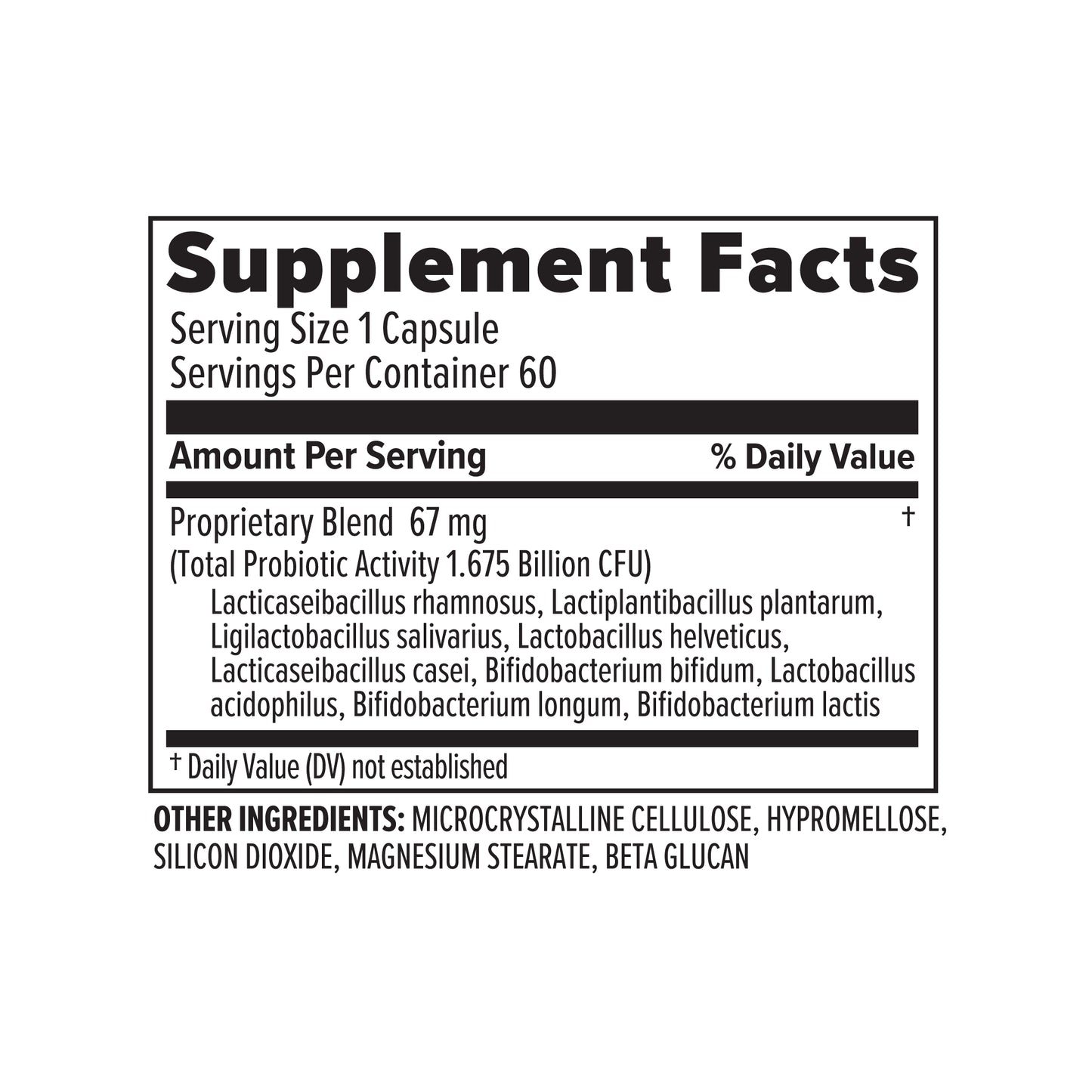 PROBIOTICS CAPSULES (60 caps)