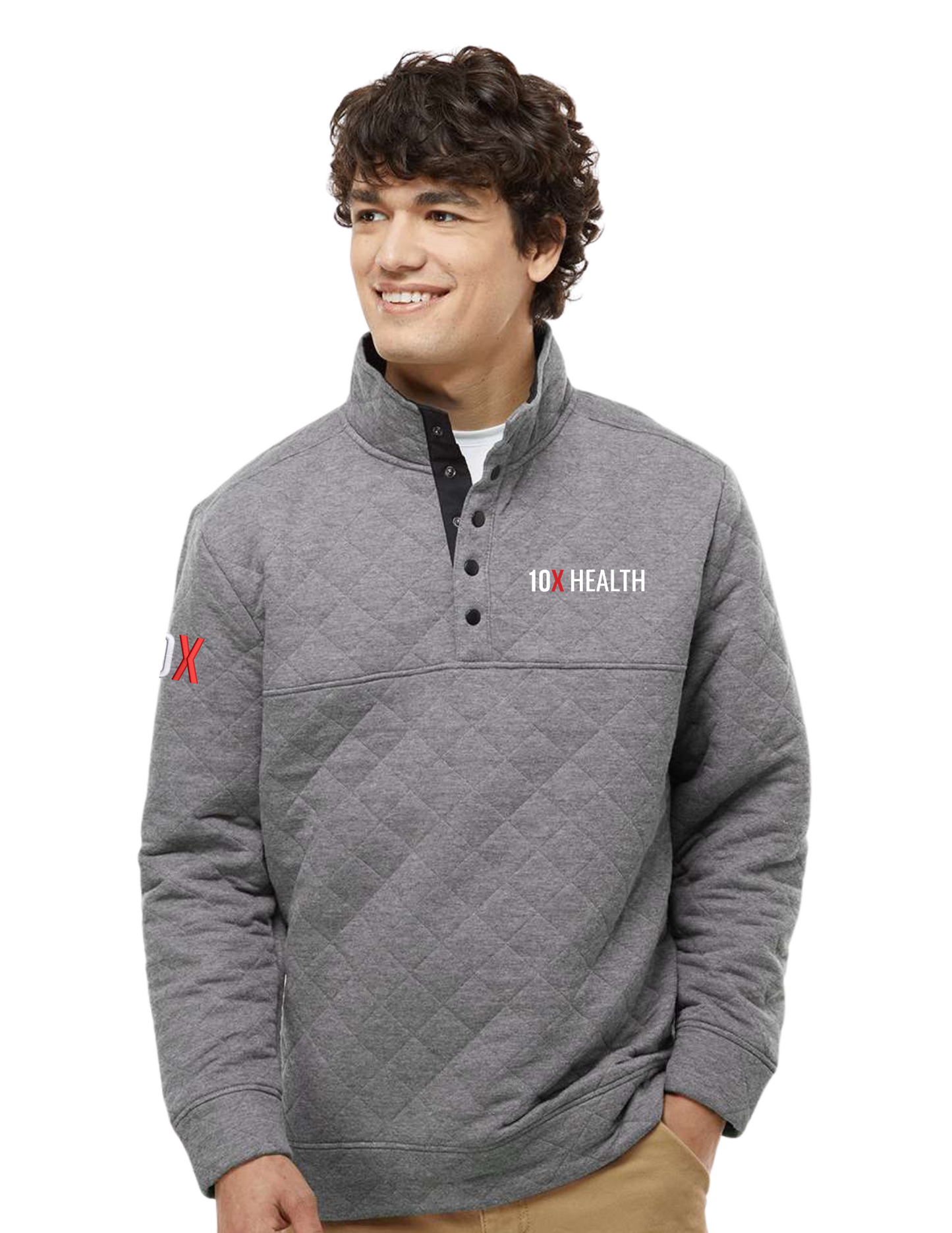 10X Health Quilted Snap Pullover