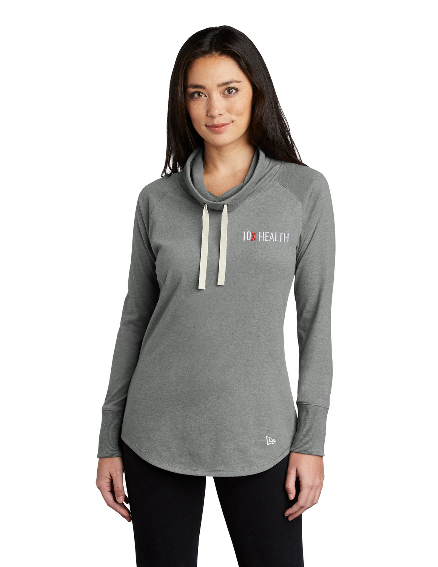 10X Health Ladies Long Sleeve Hoodie Tee