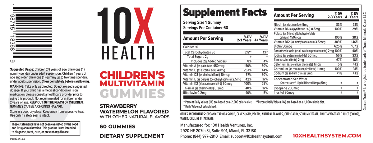 10X Children’s Multivitamin Gummies
