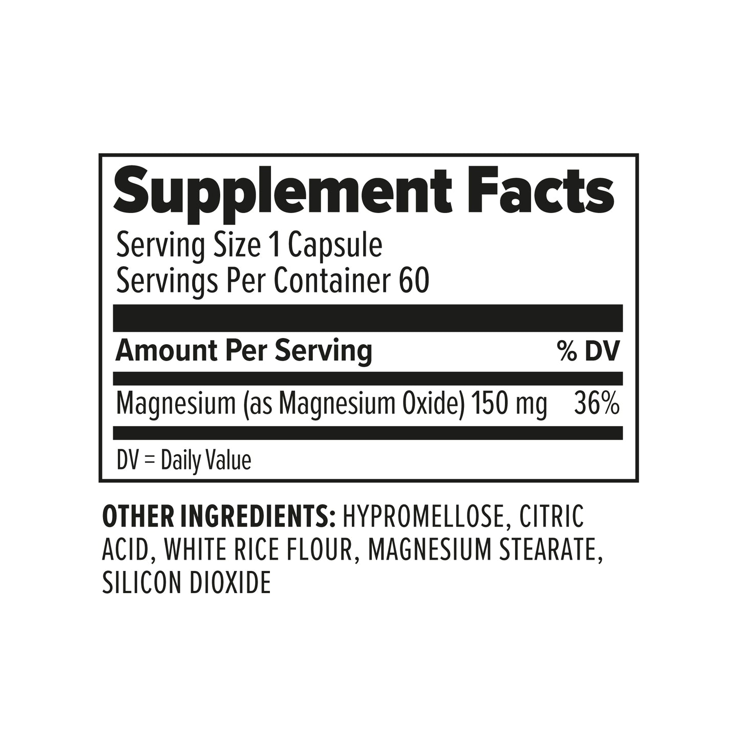 Magnesium(60 capsules)