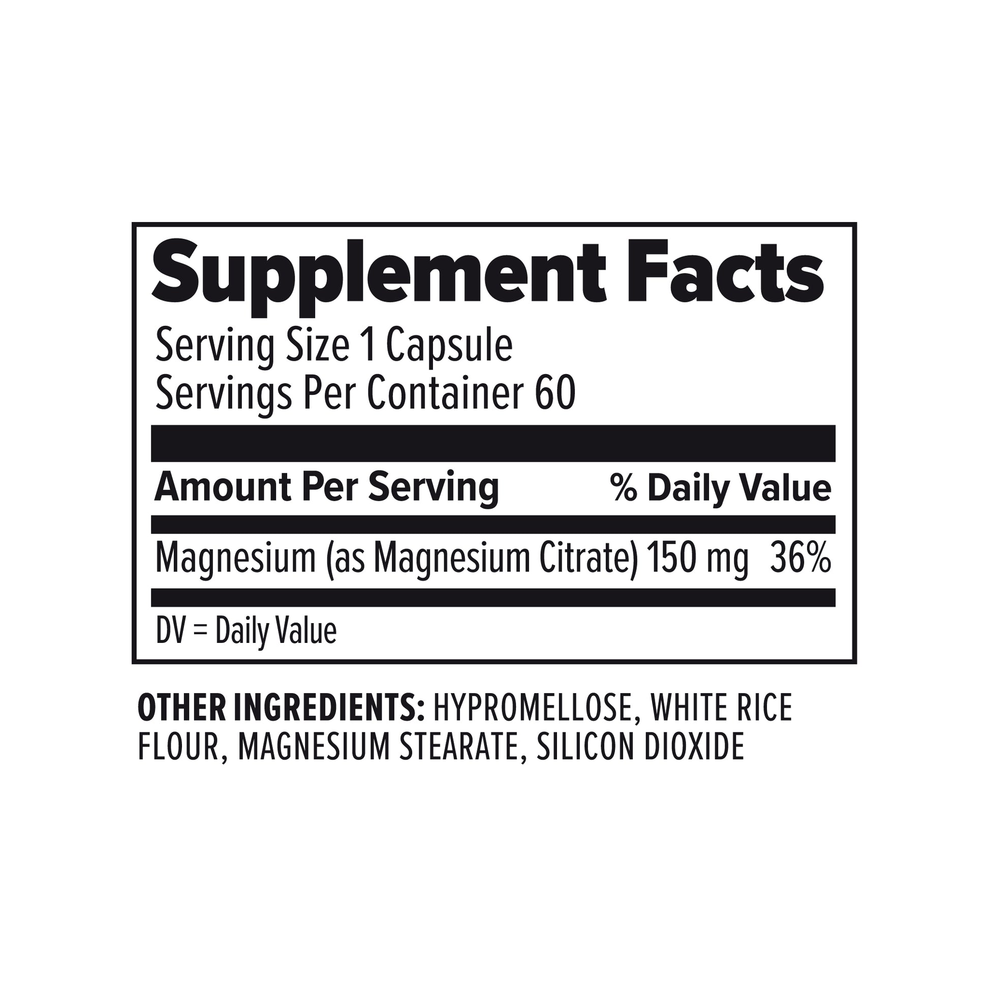 Magnesium(60 capsules)