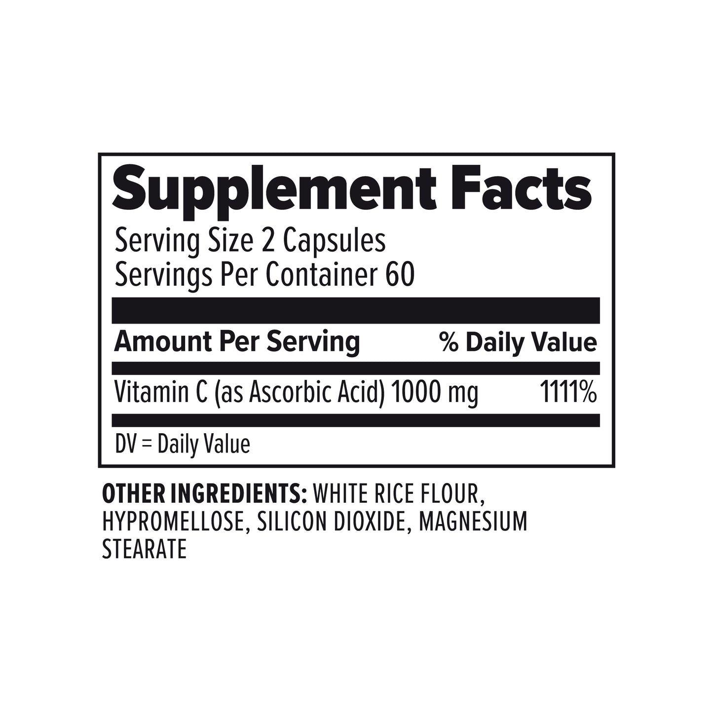 Vitamin C Capsules (60 caps)