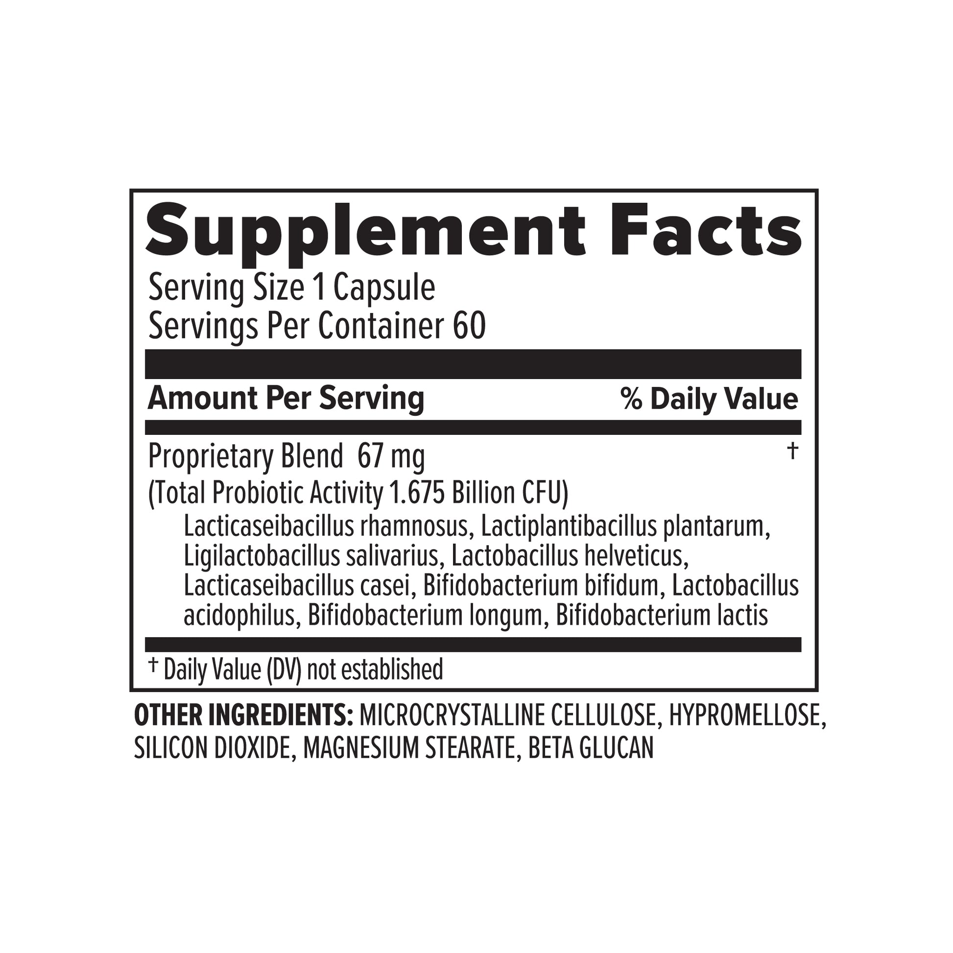 PROBIOTICS CAPSULES (60 caps)